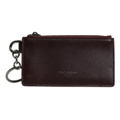 Braune Kalbsleder Kartenhalter Brieftasche