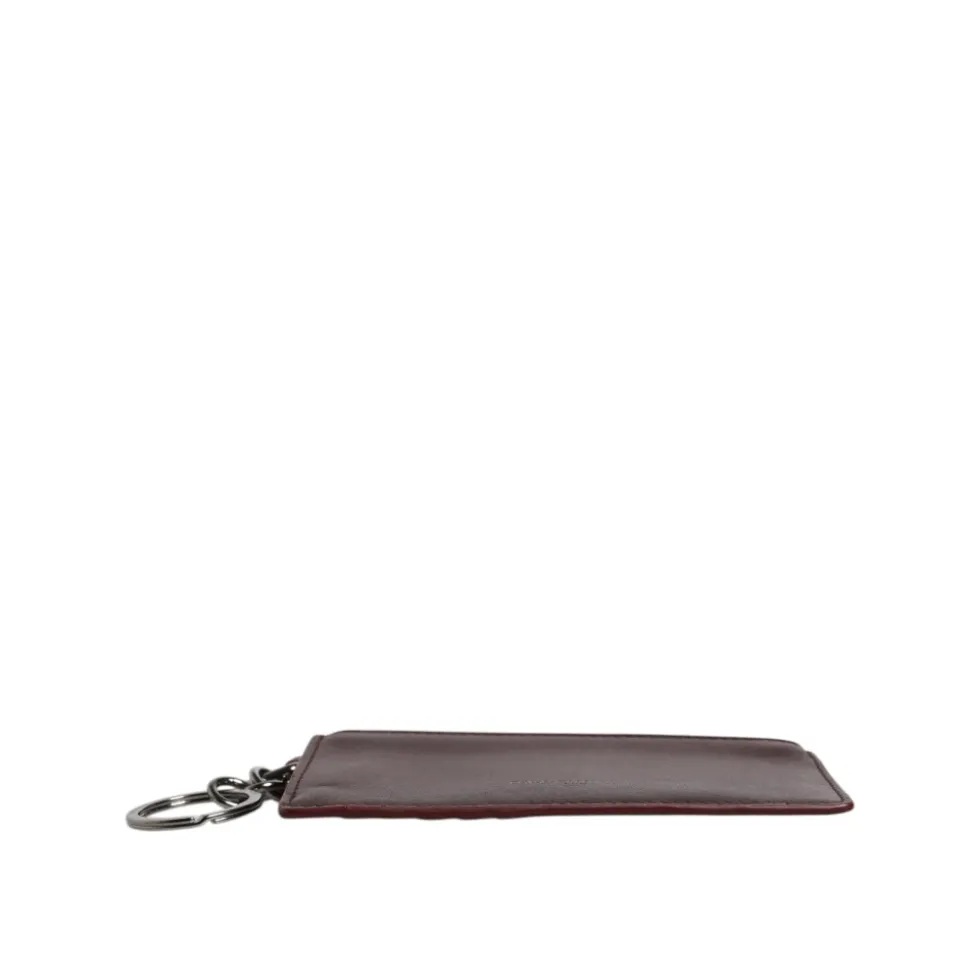 Braune Kalbsleder Kartenhalter Brieftasche