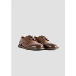 Braune Leder Schnürschuhe