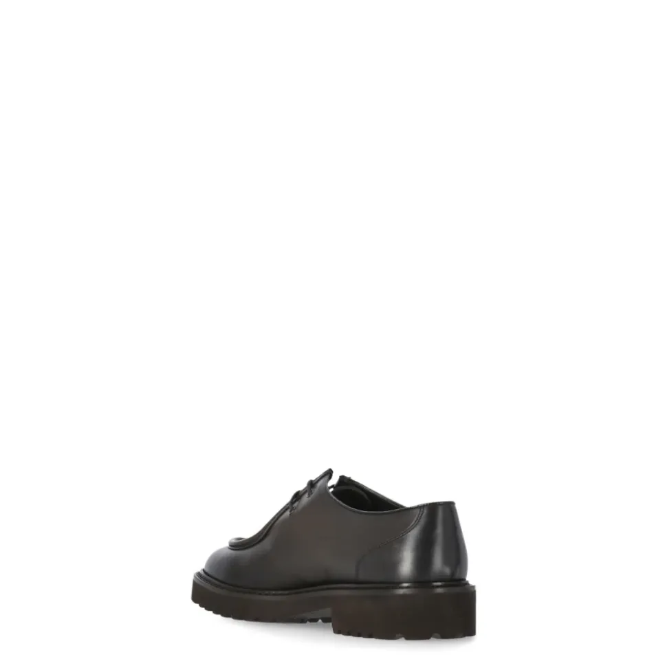 Braune Leder Schnürschuhe