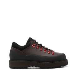 Braune Leder Schnürschuhe mit Paneelen