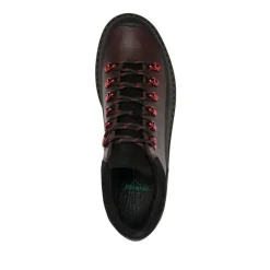 Braune Leder Schnürschuhe mit Paneelen