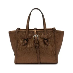 Braune Leder-Crossbody-Tasche