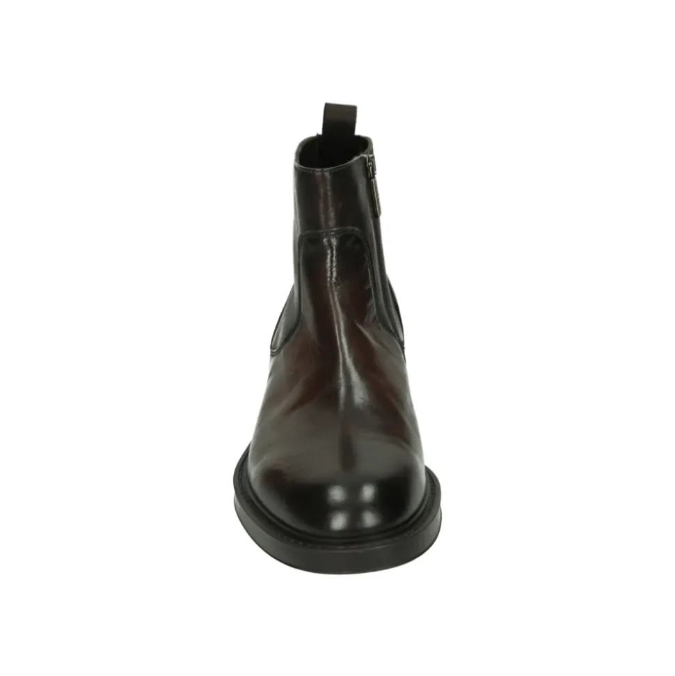 Braune Leder-Herrenstiefel