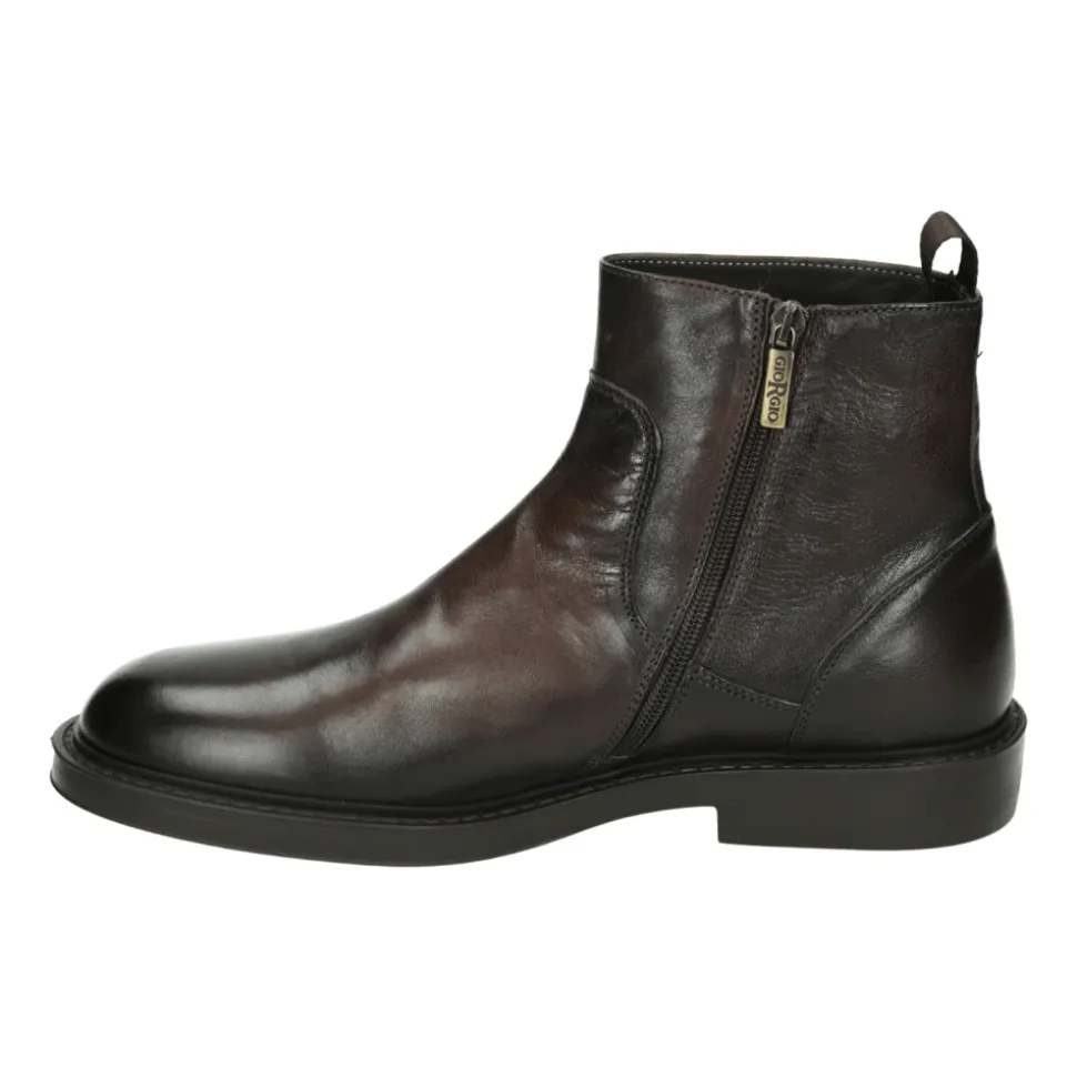 Braune Leder-Herrenstiefel