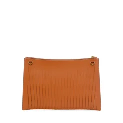 Braune Leder-Schultertasche