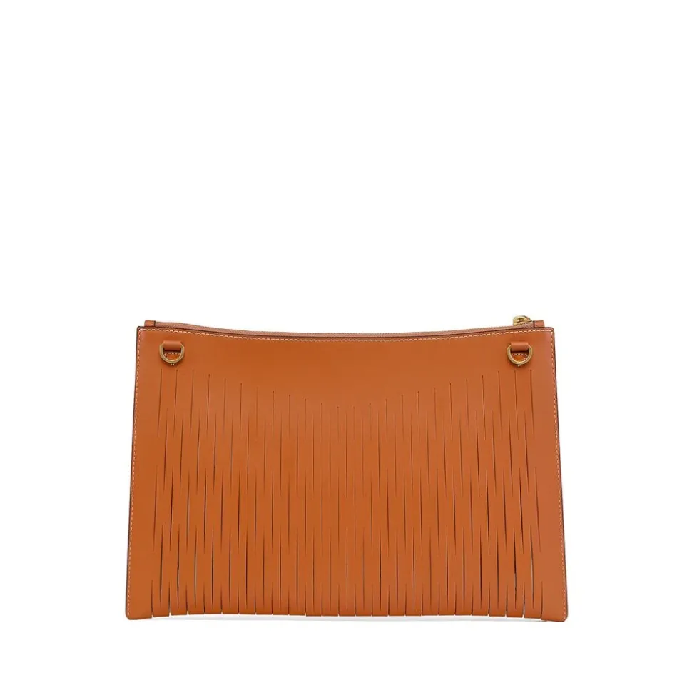 Braune Leder-Schultertasche