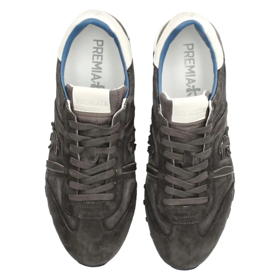 Braune Lucy Sneakers mit Wildledereinsätzen