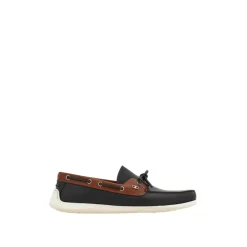 Braune Mokassin-Schuhe mit Schleife