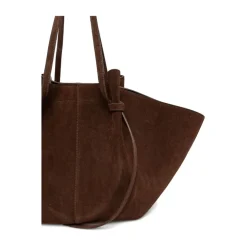 Braune Offene Top Doppel-Schultertasche