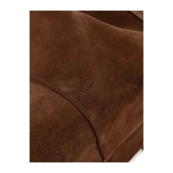 Braune Offene Top Doppel-Schultertasche
