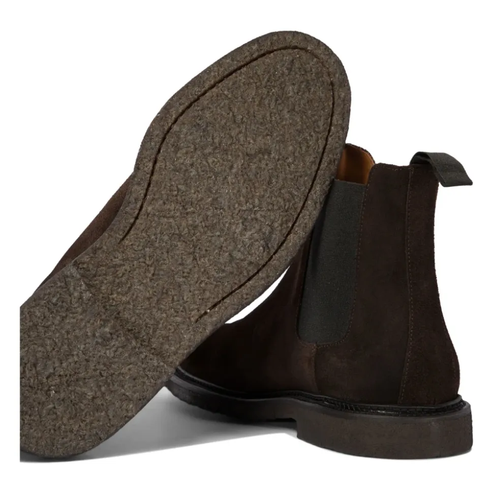 Braune Stiefeletten Elegantes Elastisches Design