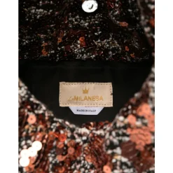Braune Taschen mit rosa Paillettenverzierung