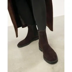 Braune Wildleder Chelsea-Boots