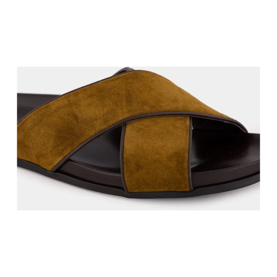 Braune Wildleder Chiltern Sandalen