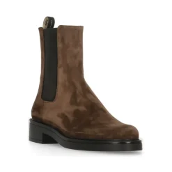 Braune Wildleder Leder Stiefeletten