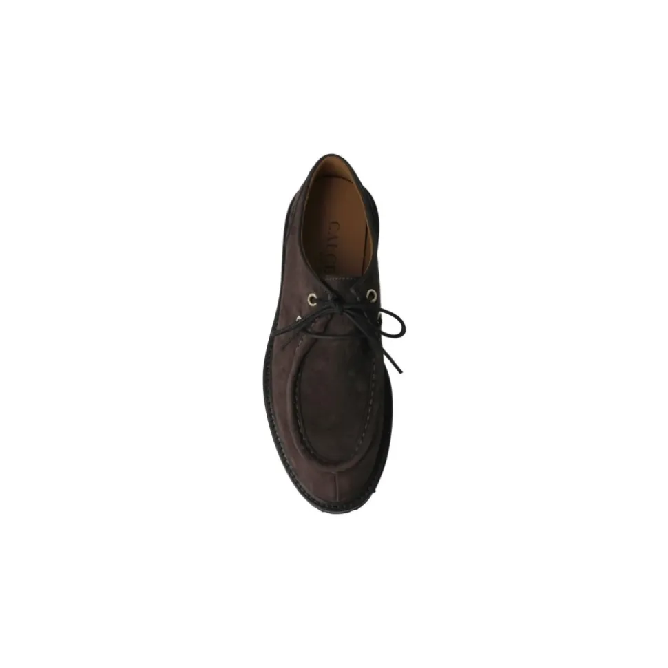 Brauner Wildleder Wallaby Damenschuh