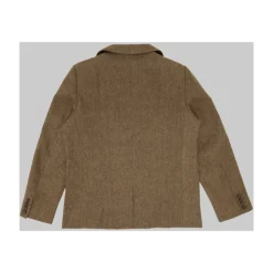 Brown Double Breasted Suit Jacket