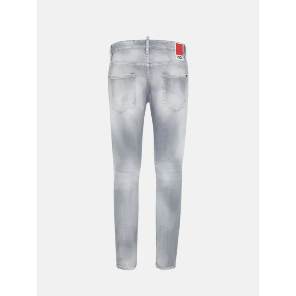 Brushed Grey Skater Jeans