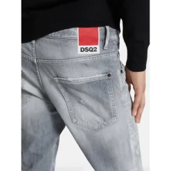 Brushed Grey Skater Jeans