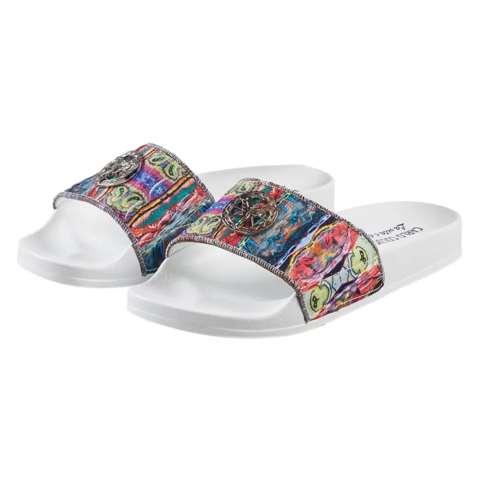 Bunter Strick-Sneaker