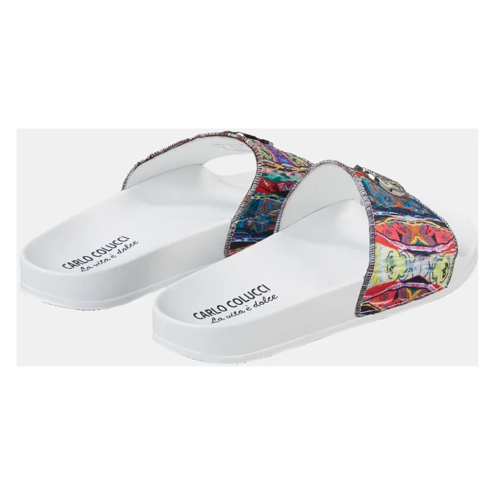 Bunter Strick-Sneaker