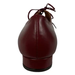 Burgunder Leder Schnürschuhe