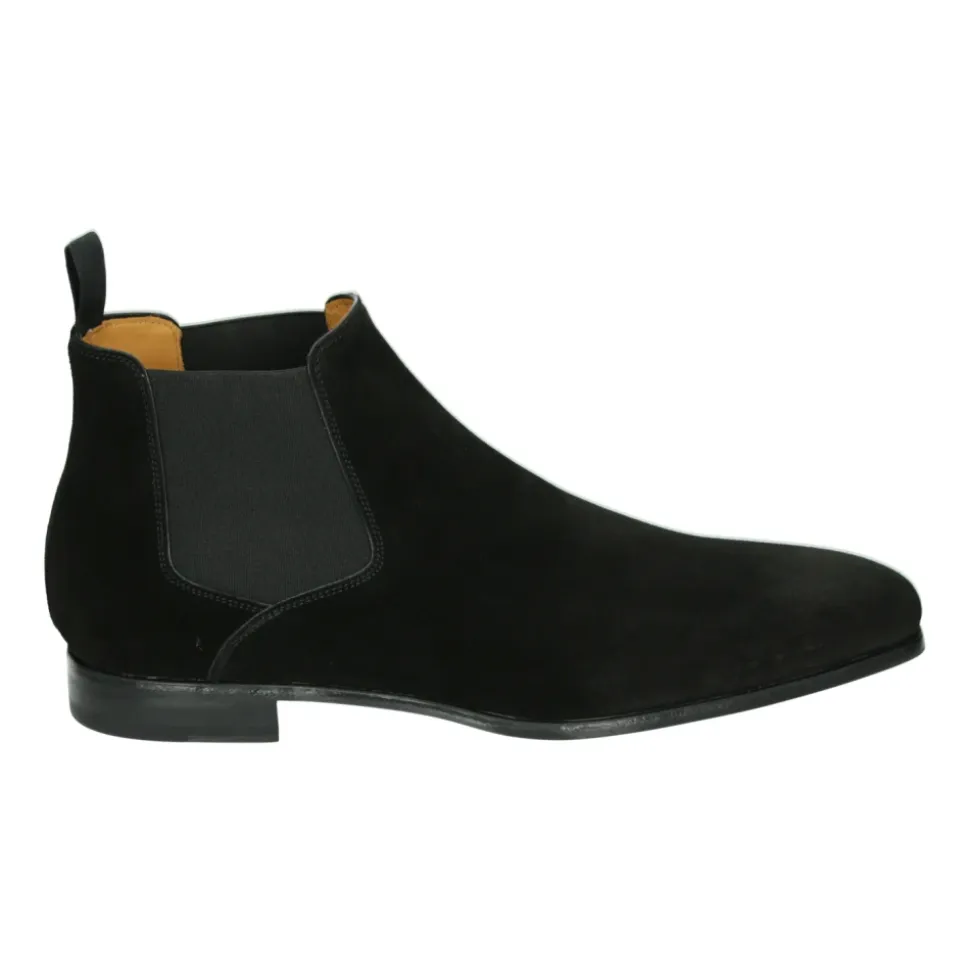 Business Mitte Schwarze Wildlederschuhe