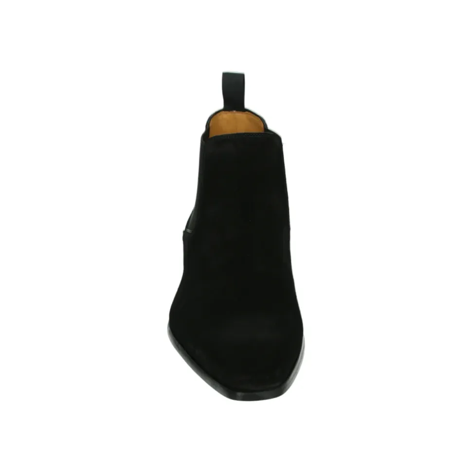 Business Mitte Schwarze Wildlederschuhe
