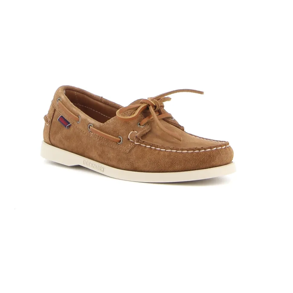 Camel Wildleder Loafer Segelschuh