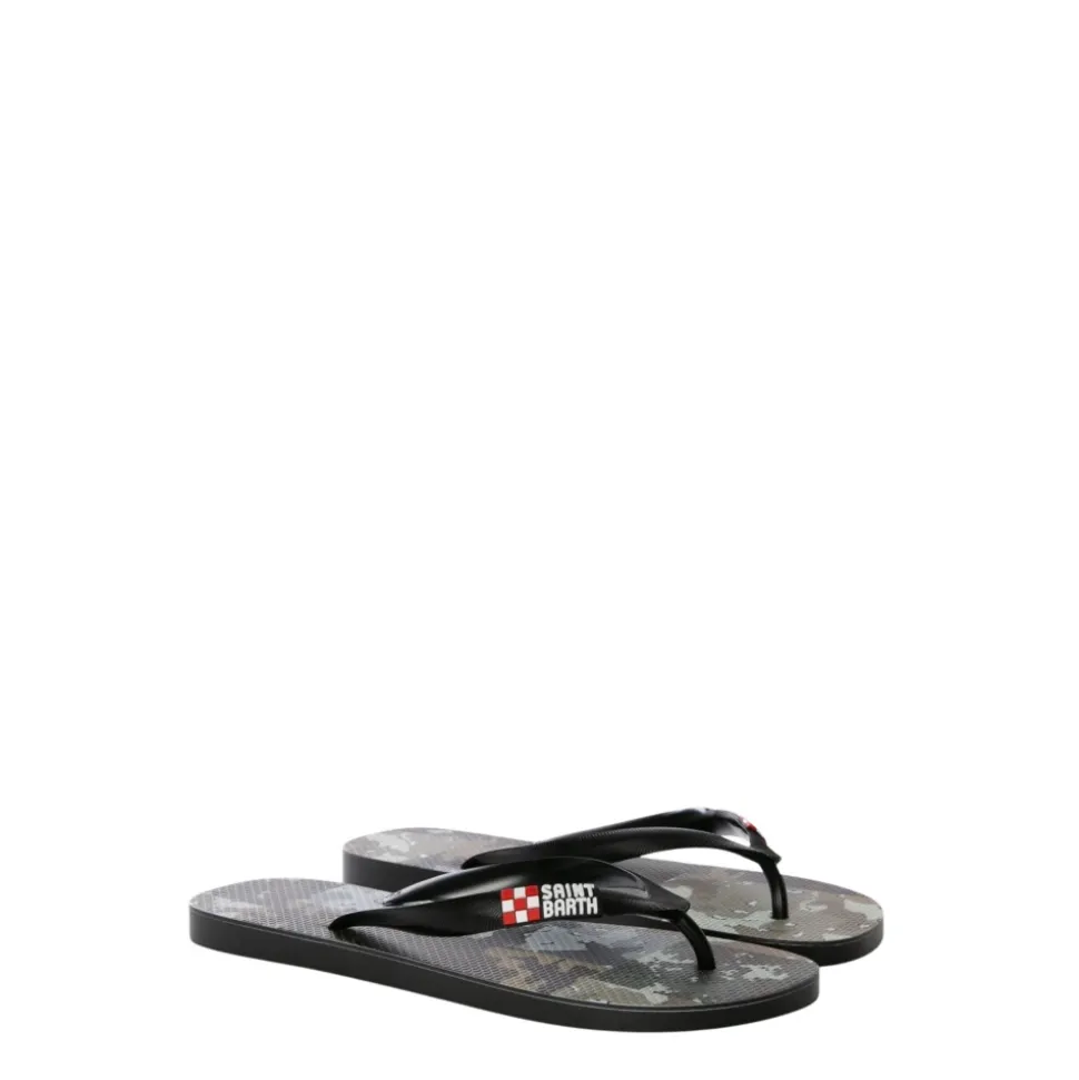 Camouflage Patch Flip Flops