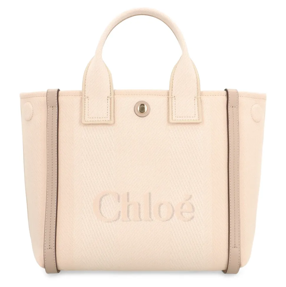 Canvas-Tasche mit Lederdetails
