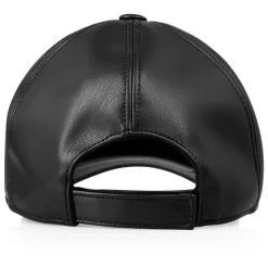 Cap in Lederoptik