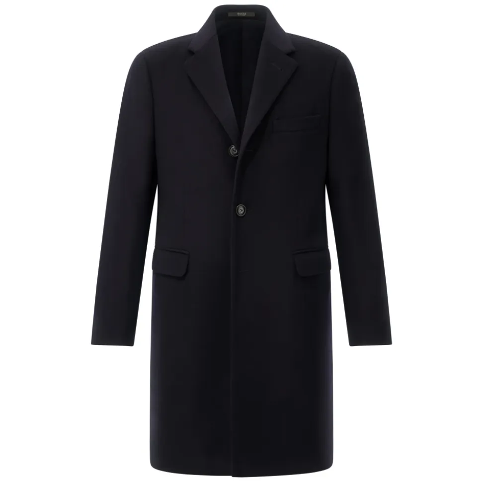Cashmere Blend Single Breasted Coat