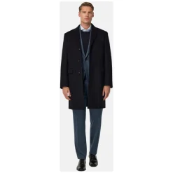 Cashmere Blend Single Breasted Coat