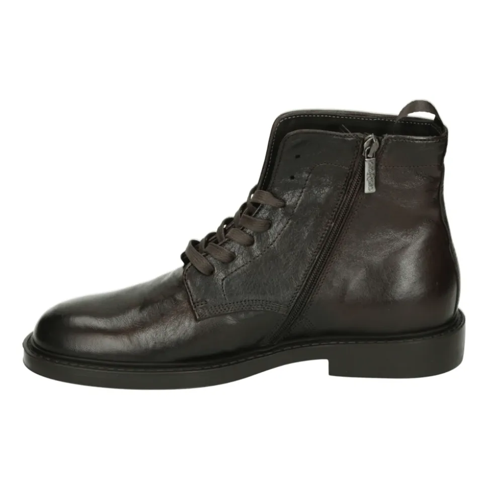 Casual Braune Leder Herrenschuhe