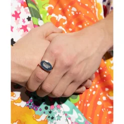 Ceresio 9 Logo Ring Palladium Metall