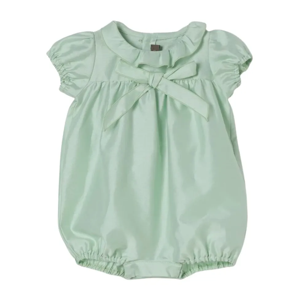 Charmanter Schleifen-Detail Baby-Strampler