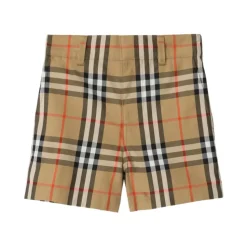 Check Cotton Shorts