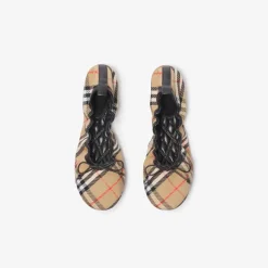 Check Fawn Ballerinas