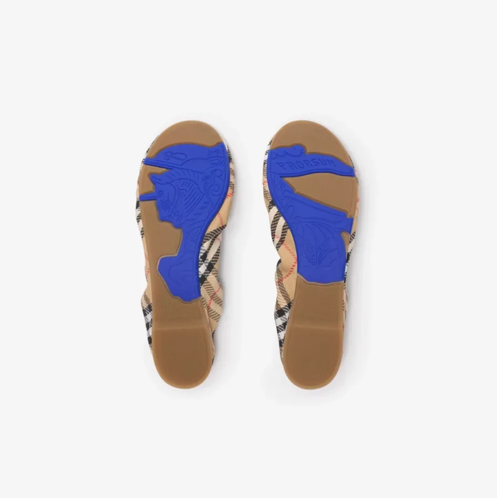 Check Fawn Ballerinas