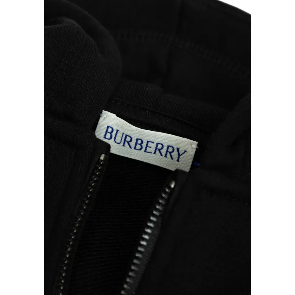 Check Label Zip Hoodie
