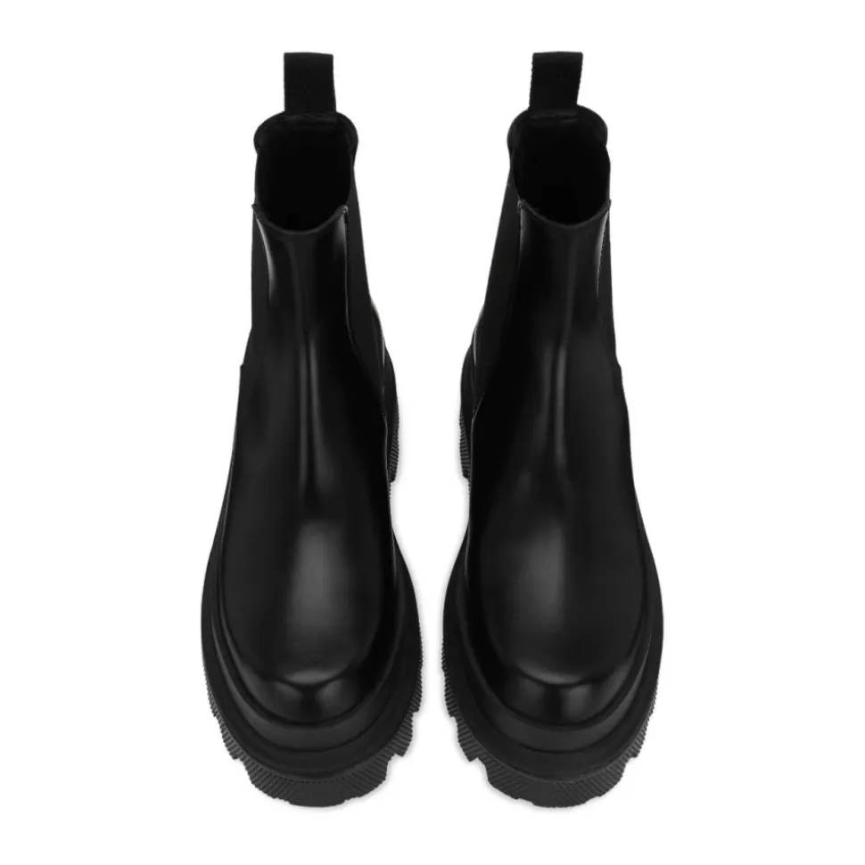 Chelsea Boots aus gebürstetem Kalbsleder