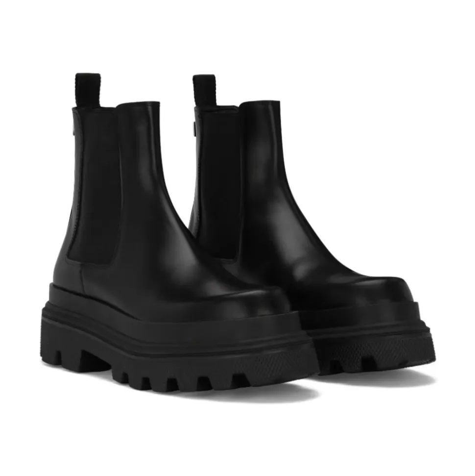 Chelsea Boots aus gebürstetem Kalbsleder