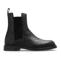Chelsea Boots aus genarbtem Leder