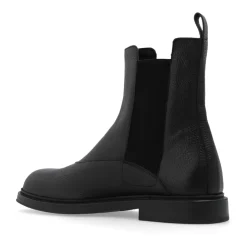 Chelsea Boots aus genarbtem Leder
