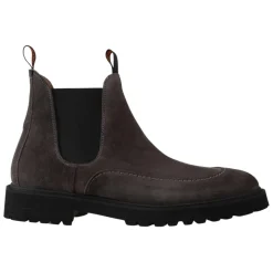 Chelsea Boots aus grauem Leder