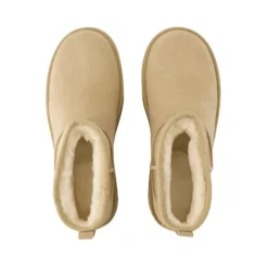 Classic Ultra Mini Platform Stiefel Sand