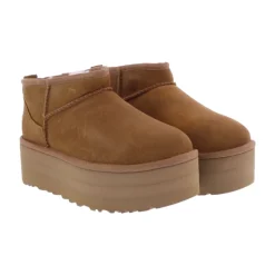 Classic Ultra Mini Platform Boots Chestnut