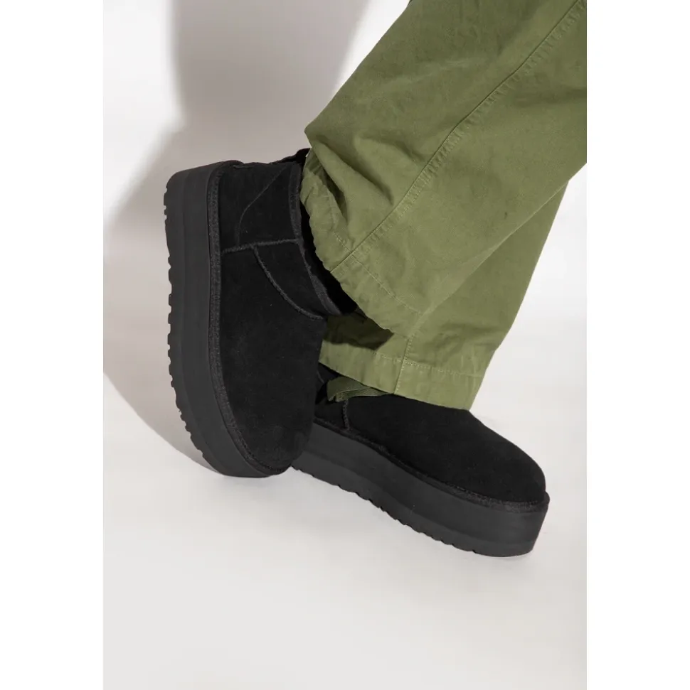 Classic Ultra Mini Platform Stiefel Black